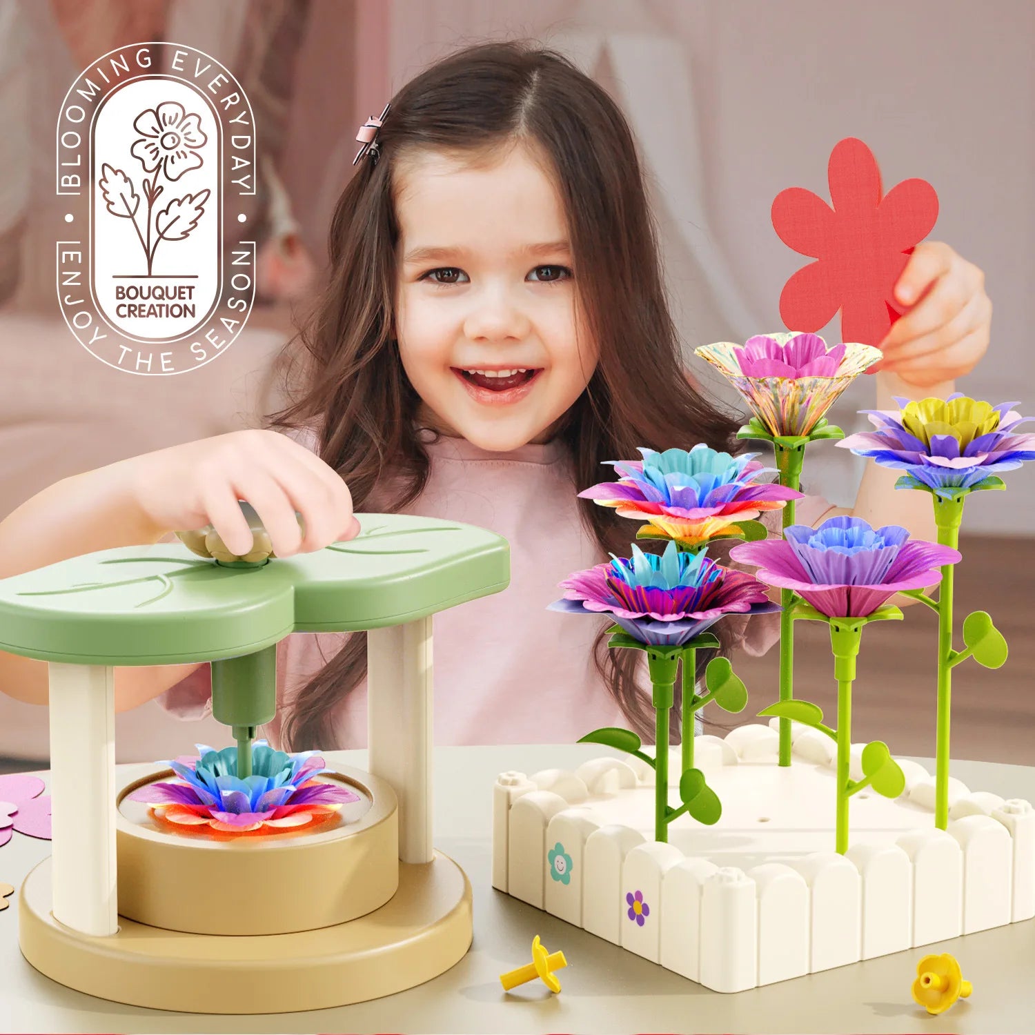 DIY Fabric Flower Making Kit — Creative Arts and Crafts Activity for Kids