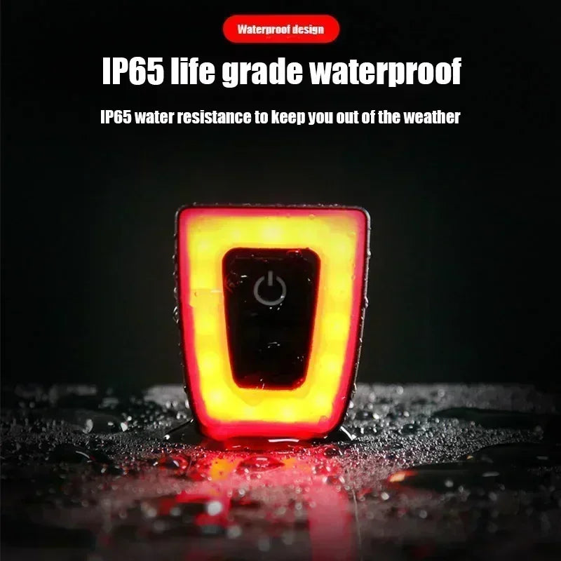 SMHXIANGQIANJIN Bicycle Rear Light — USB Rechargeable Waterproof Taillight