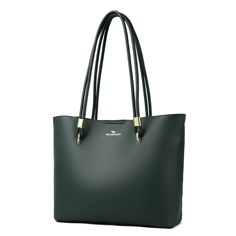 YaLePuck Women's PU Leather Hobo Bag — Large Capacity Shoulder Tote