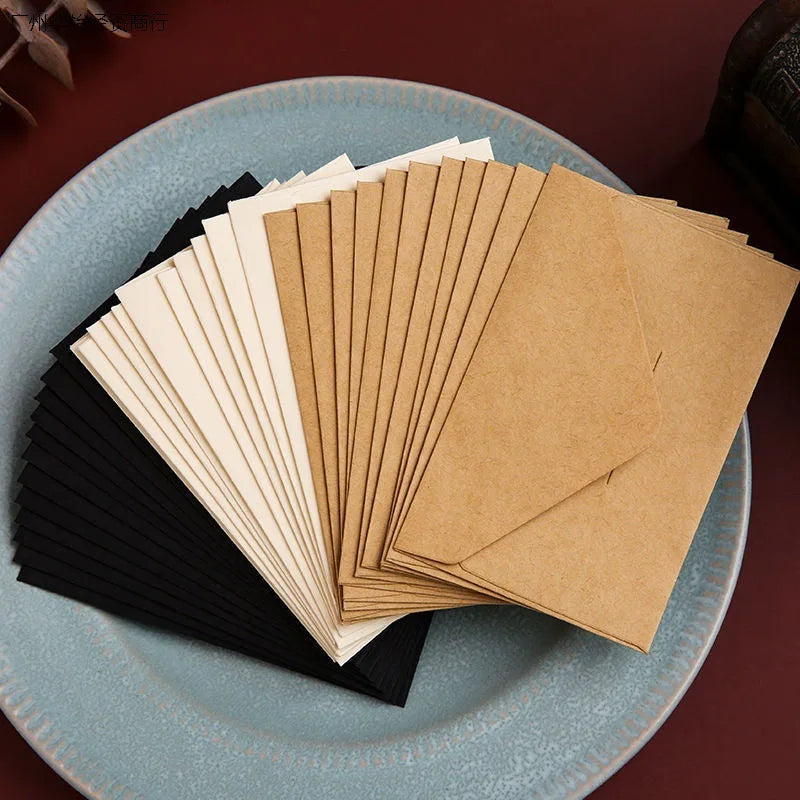 pelsone Kraft Paper Envelopes — Vintage Style for Business Cards & Invitations