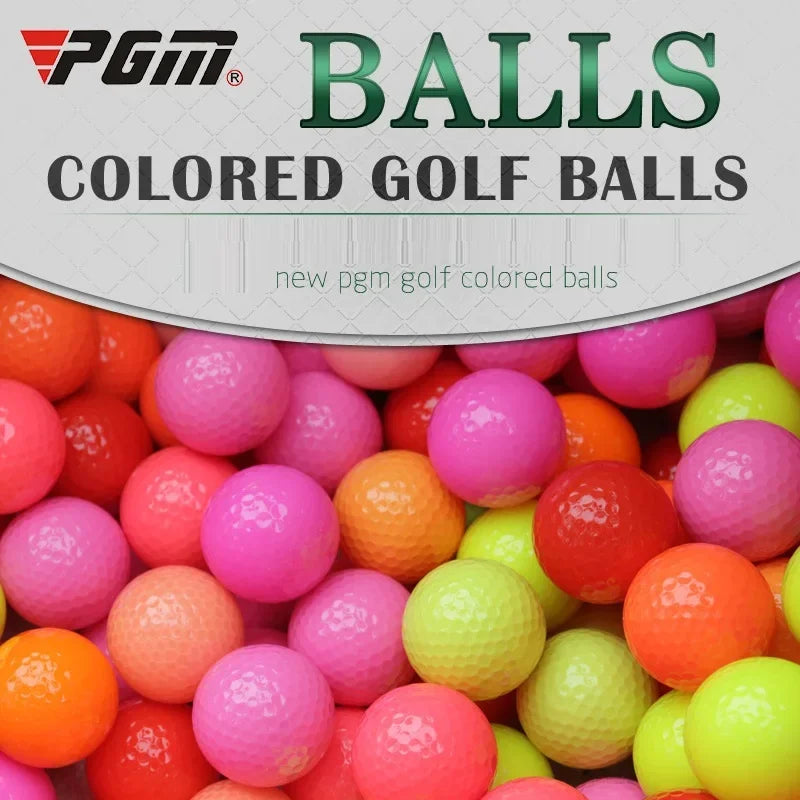 PGM Professional Practice Golf Balls — 10-Piece Multi-Color Training Set