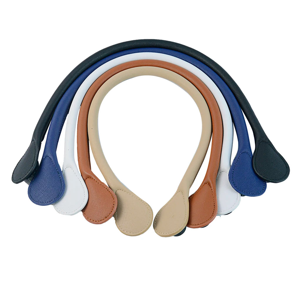 TANQU Faux Leather Bag Handle — Round Replacement Strap for Totes