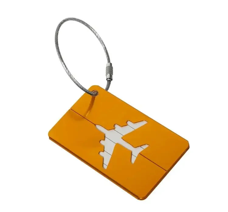 eTya Aluminum Alloy Luggage Tag — Durable Suitcase ID Holder for Travel