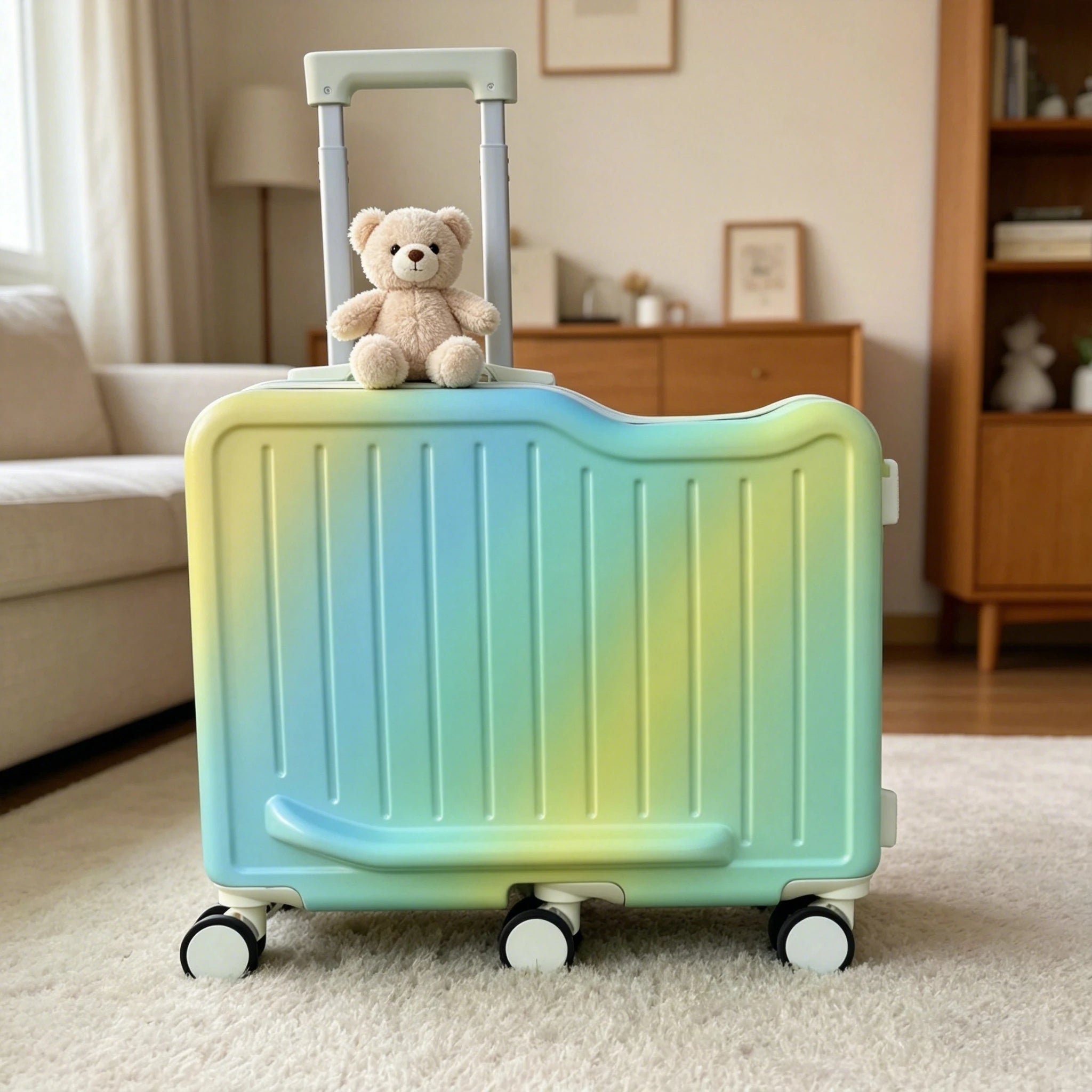 Children's Travel Suitcase — Durable Luggage with Password Lock