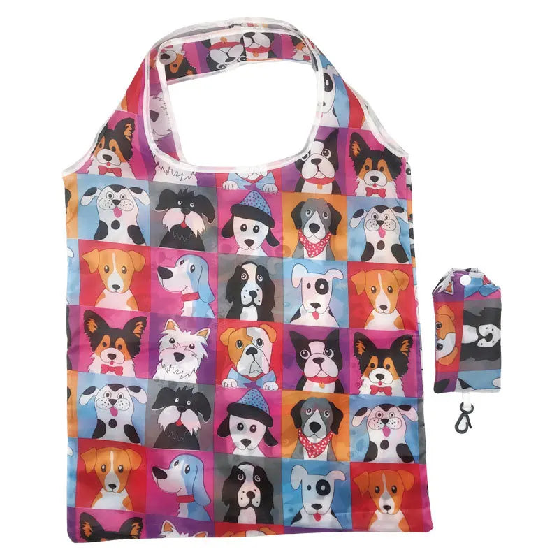 Foldable Nylon Shopping Bag — Lightweight Reusable Grocery Tote