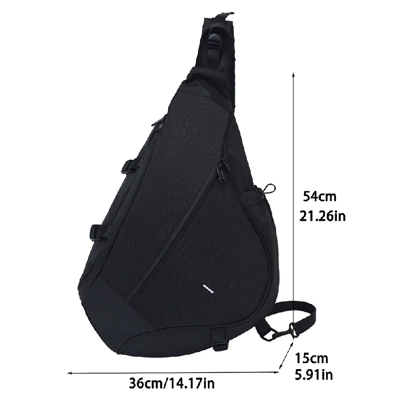Large Capacity Nylon Sling Bag — Versatile Crossbody Shoulder Bag
