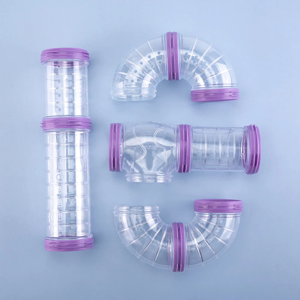 DIY Hamster Tunnel Maze Set — Customizable Pet Cage Pipeline Accessories