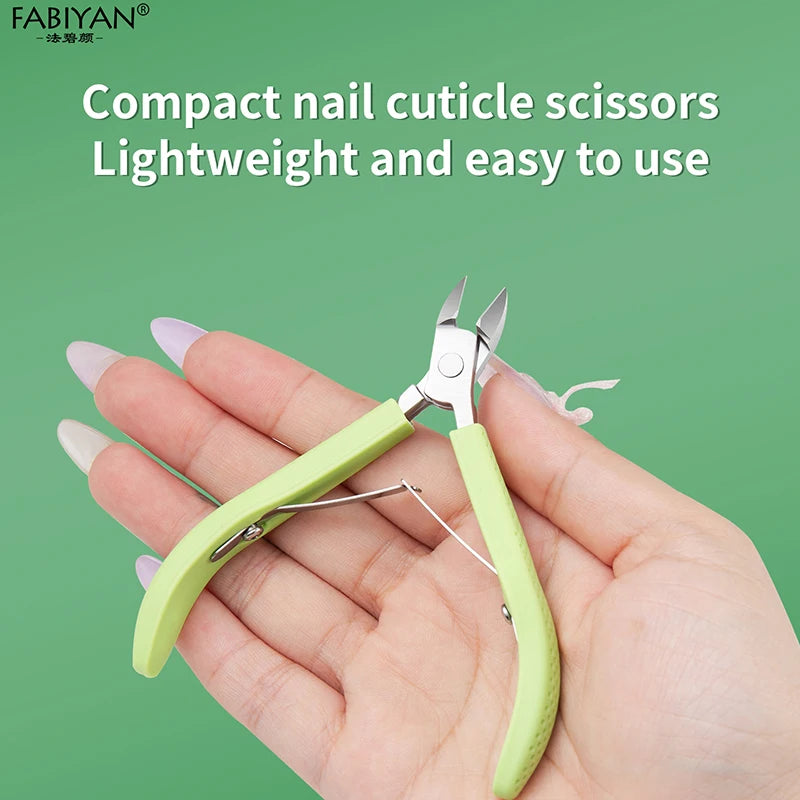 FABIYAN Cuticle Nipper — Professional Stainless Steel Nail Trimmer