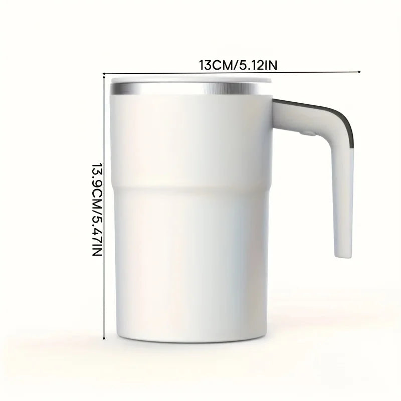 Automatic Stirring Coffee Cup — Temperature Display & Rechargeable Design