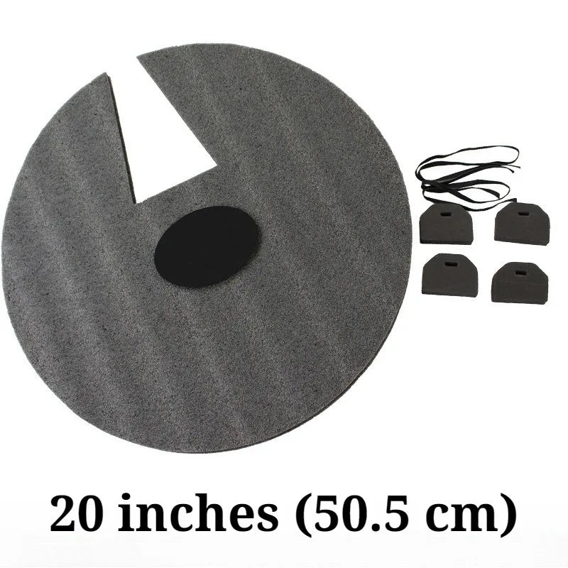 Circular Drum Pad — Shock-Absorbing Soundproof Musical Accessory