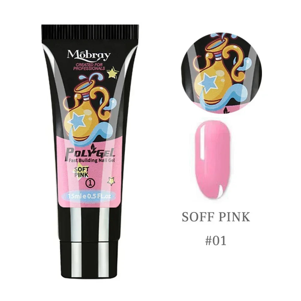 Poly Nail Gel Extension Set — Quick Building Manicure Kit