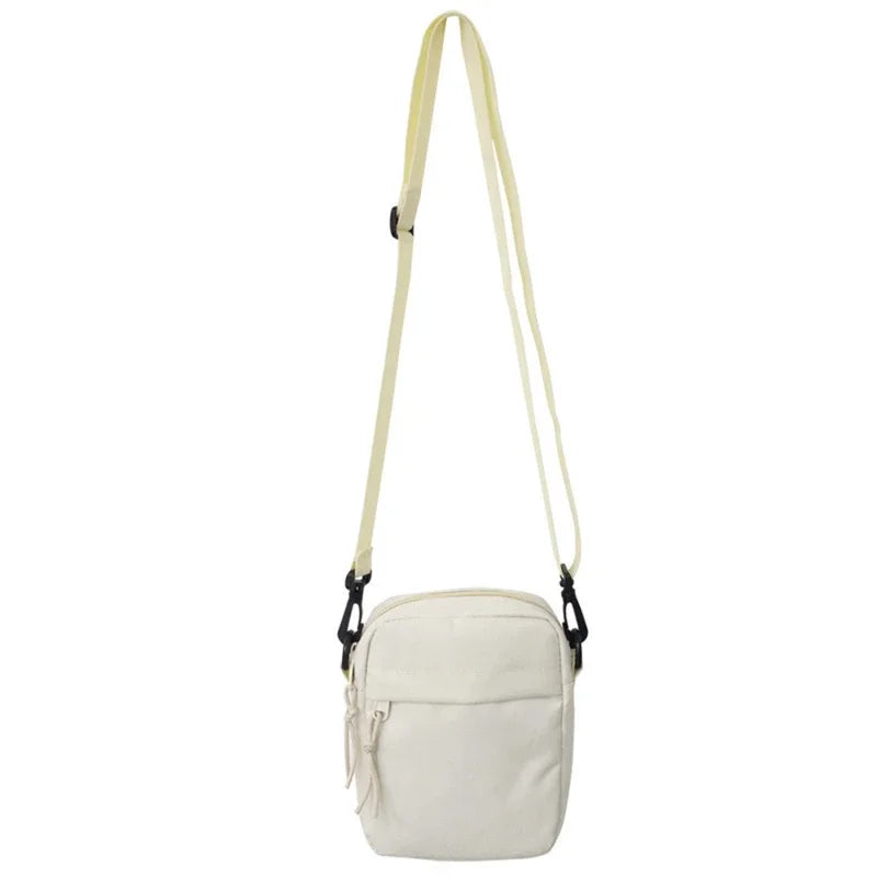 Canvas Messenger Sling Bag — Compact Crossbody Shoulder Pouch