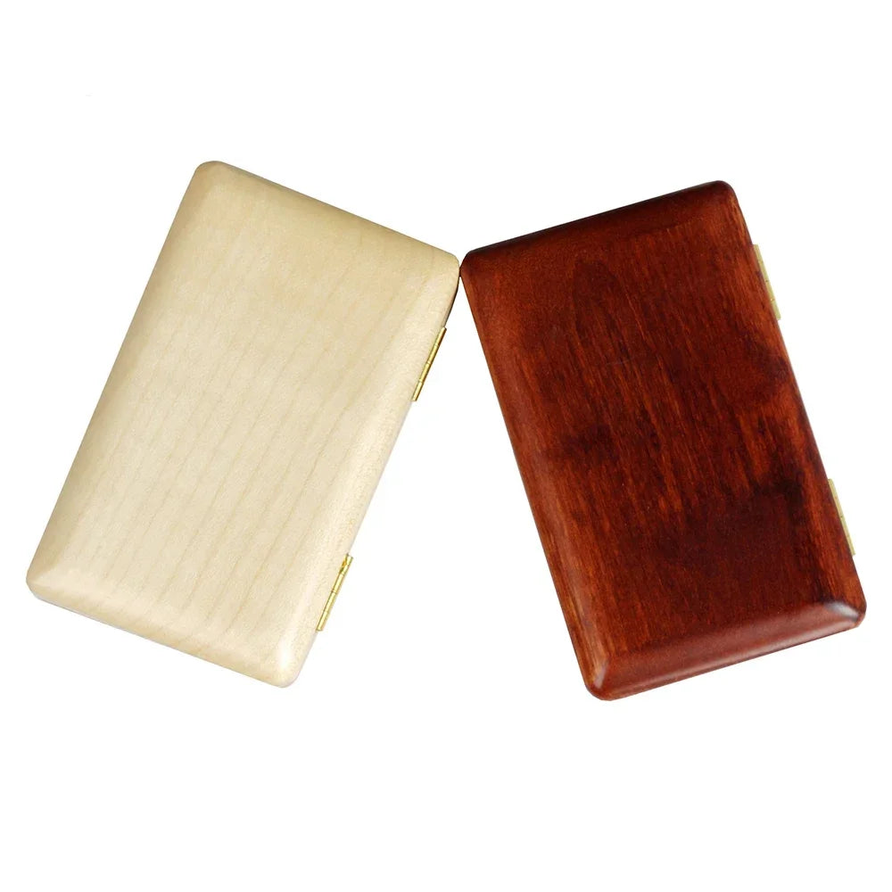 SLADE Walnut Wood Reed Case — Protective Storage for Saxophone & Clarinet