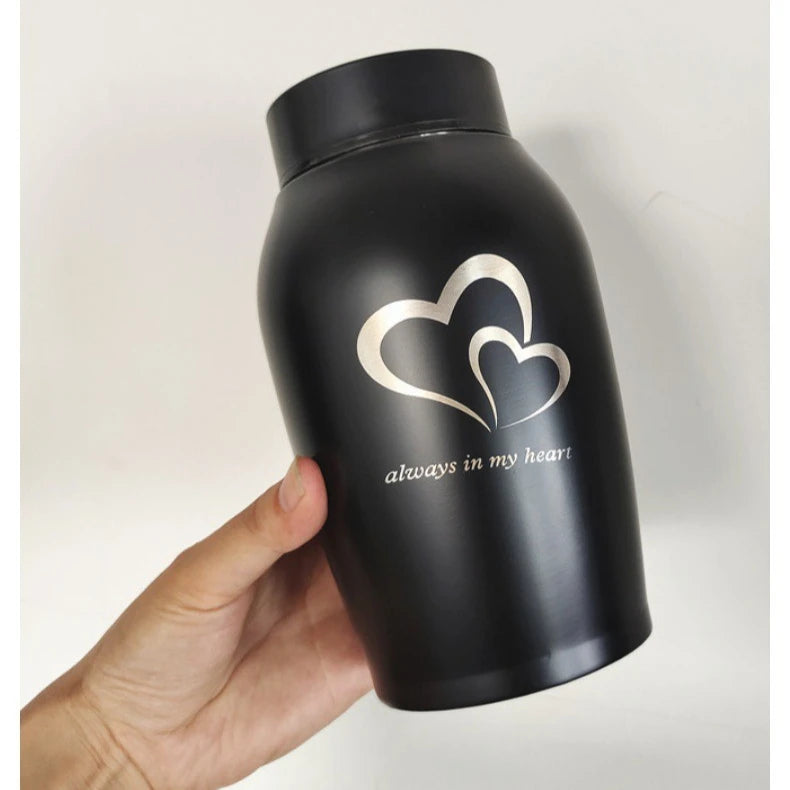 Stainless Steel Pet Cremation Urn — Elegant Memorial Keepsake for Small Animals