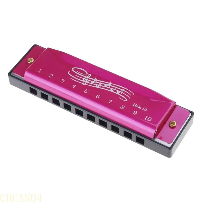Chromatic 10-Hole Harmonica — 20 Tone Musical Instrument for Beginners