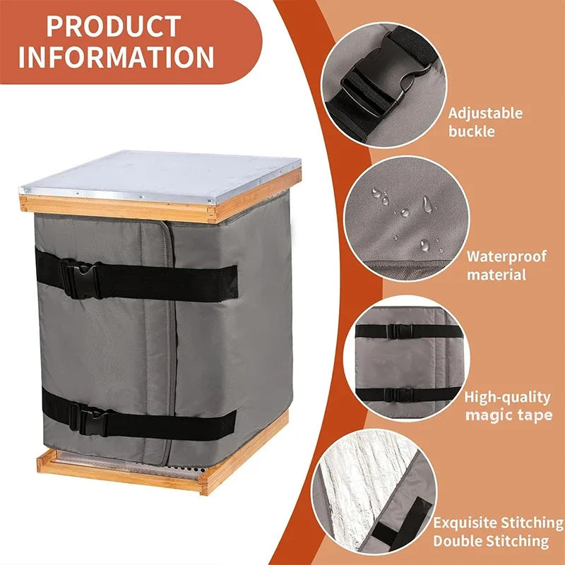 Winter Beehive Protective Cover — Thermal Insulation Bag for Honeycombs
