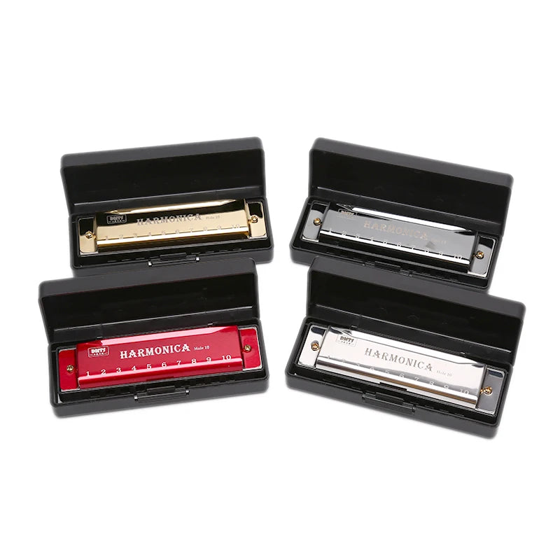 10-Hole Harmonica Mouth Organ — Musical Instrument for Beginners