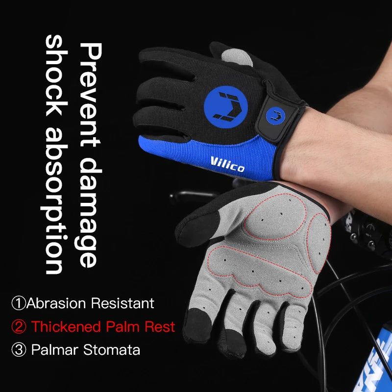 Kyncilor Sports Cycling Gloves — Breathable Non-Slip Full Finger Mitts