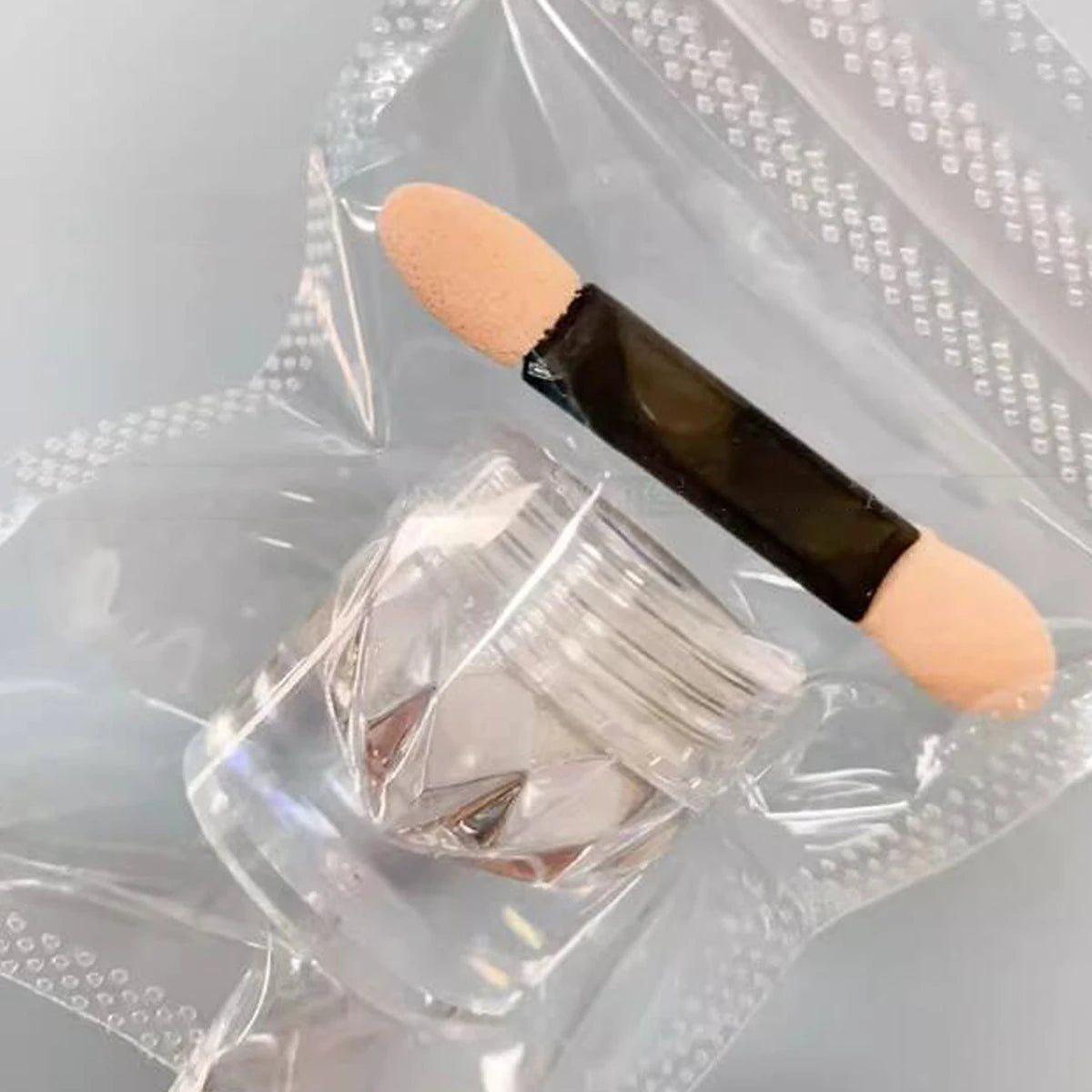 MAFANAILS White Chrome Nail Powder — Super Glossy Mirror Effect Pigment