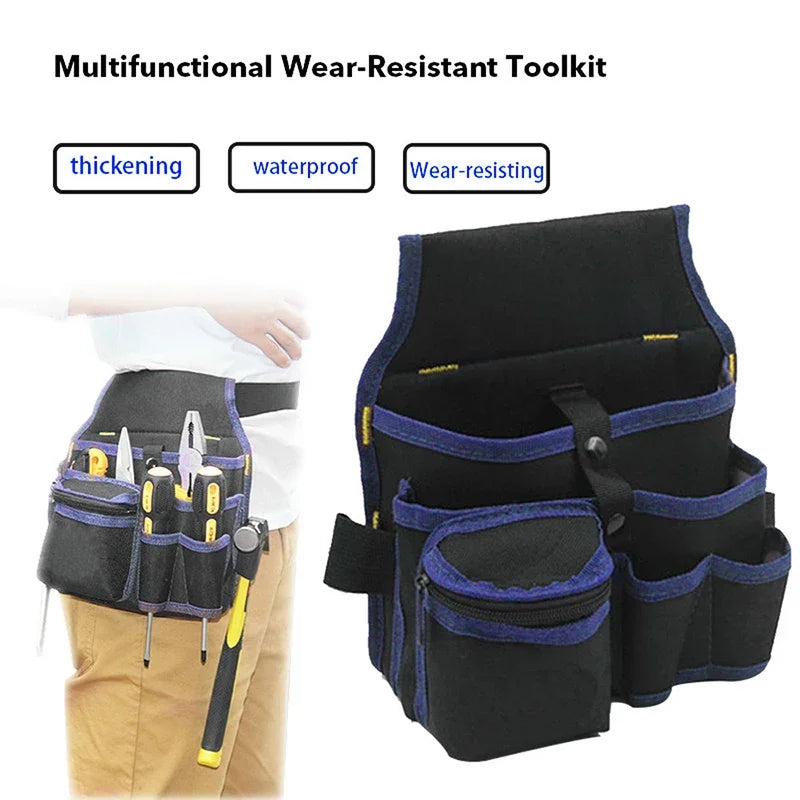 Multifunctional Tool Waist Bag — Heavy Duty Organizer for Electricians