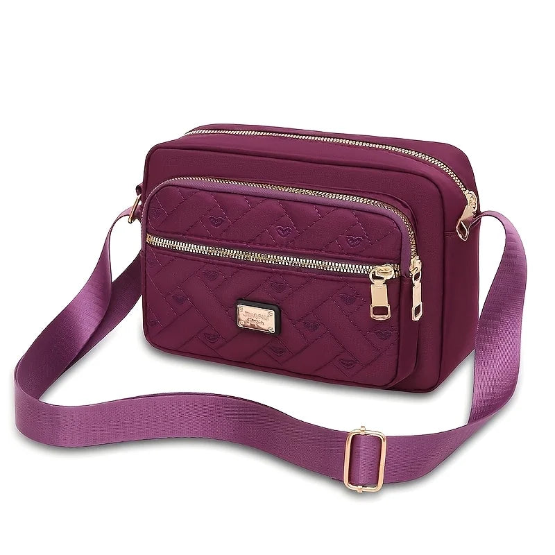 StarryGather Women's Multi-Layer Crossbody Bag — Stylish Oxford Shoulder Purse