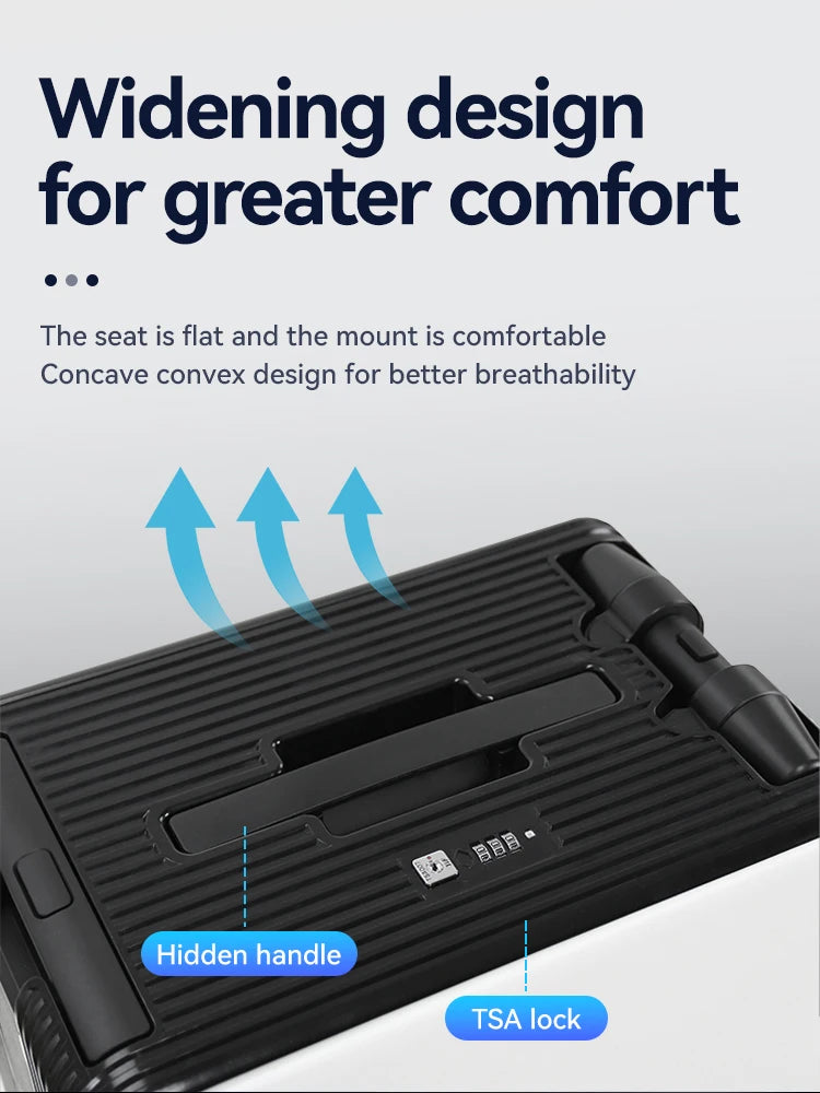 Electric Ride-On Suitcase — 20 Inch Carry-On Travel Case with TSA Lock