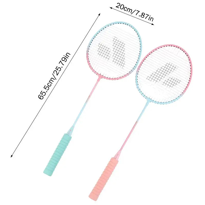 JETTING Badminton Set — Durable Iron Alloy Rackets with Shuttlecocks