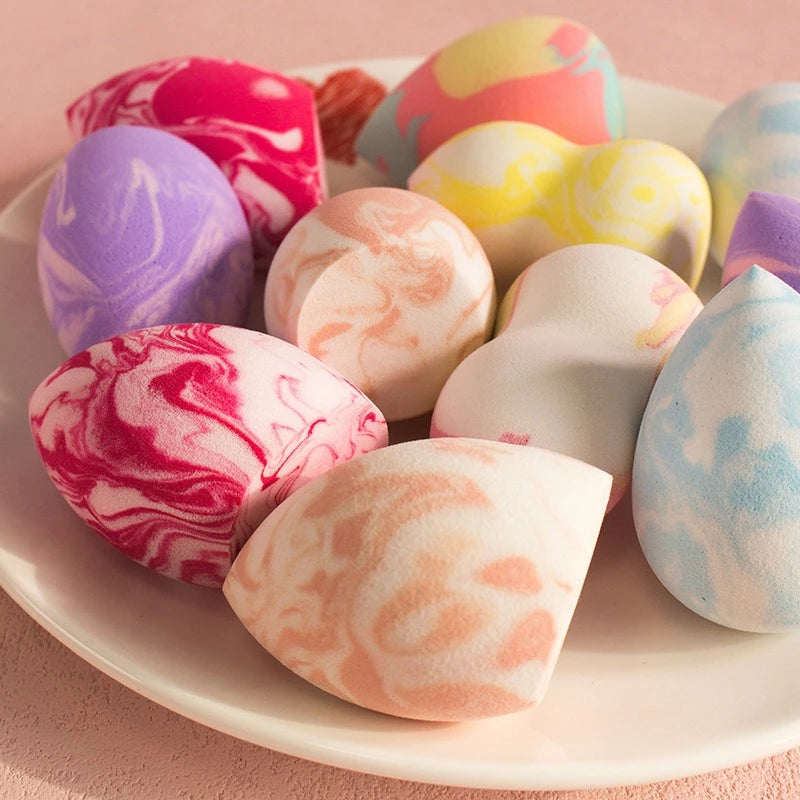 Marble Pattern Makeup Sponge — Ultra Soft Teardrop Beauty Blender