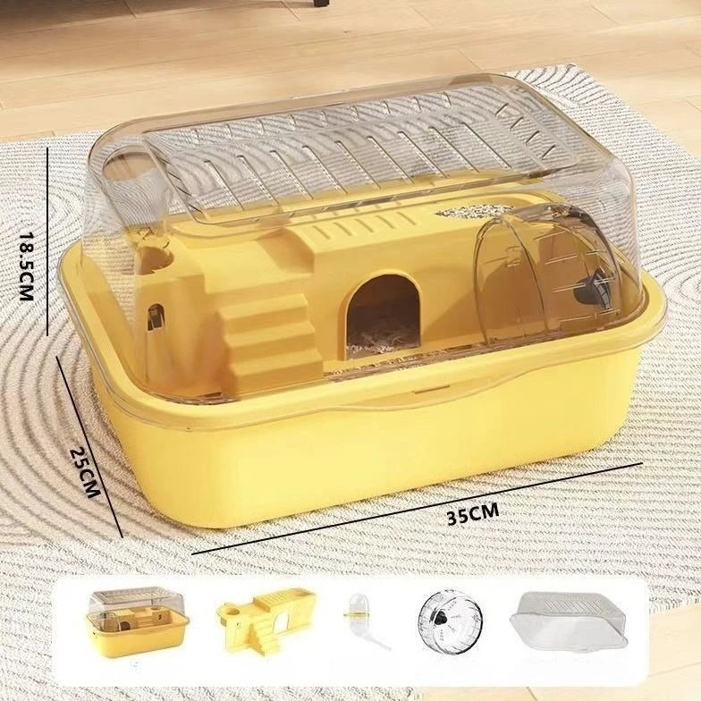 Large Hamster Habitat — Chewproof Cage with Acrylic Sheets