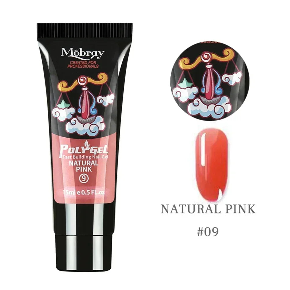Poly Nail Gel Extension Set — Quick Building Manicure Kit