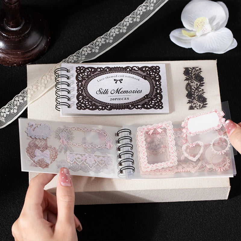 Lace Sticker Book — DIY Scrapbooking Kit
