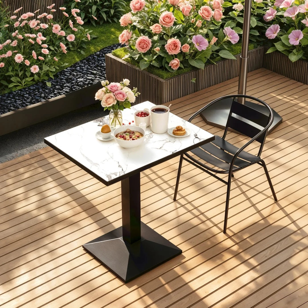 LUVODI Rectangular Sintered Stone Dining Table — Modern Bistro Design