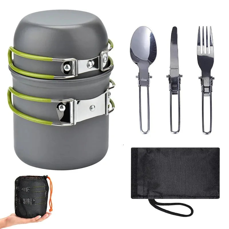 Compact Camping Cookware Set — Lightweight Outdoor Cooking Kit