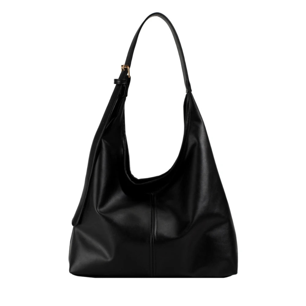 Women's Soft PU Leather Hobo Bag — Slouchy Shoulder Tote for Everyday Use