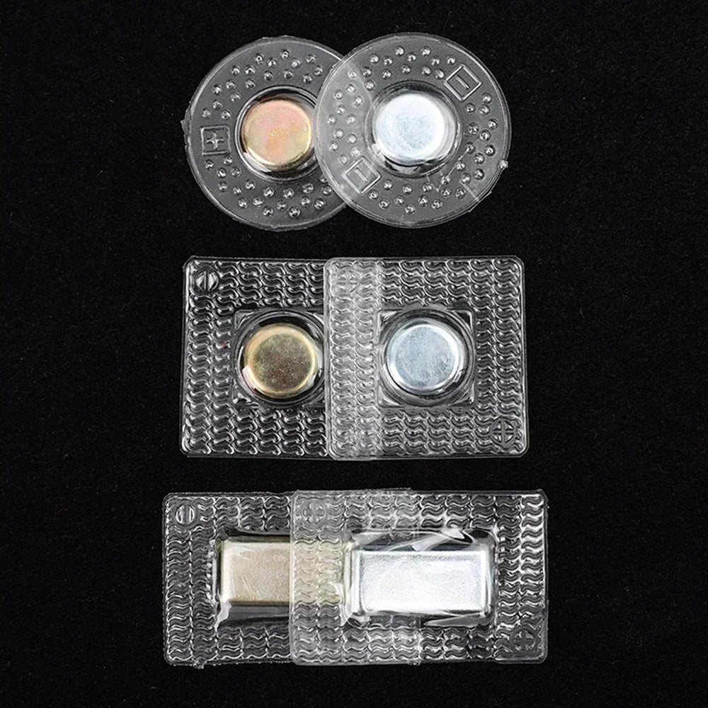 Magnetic Metal Snap Buttons — Invisible Fasteners for Bags and Clothing