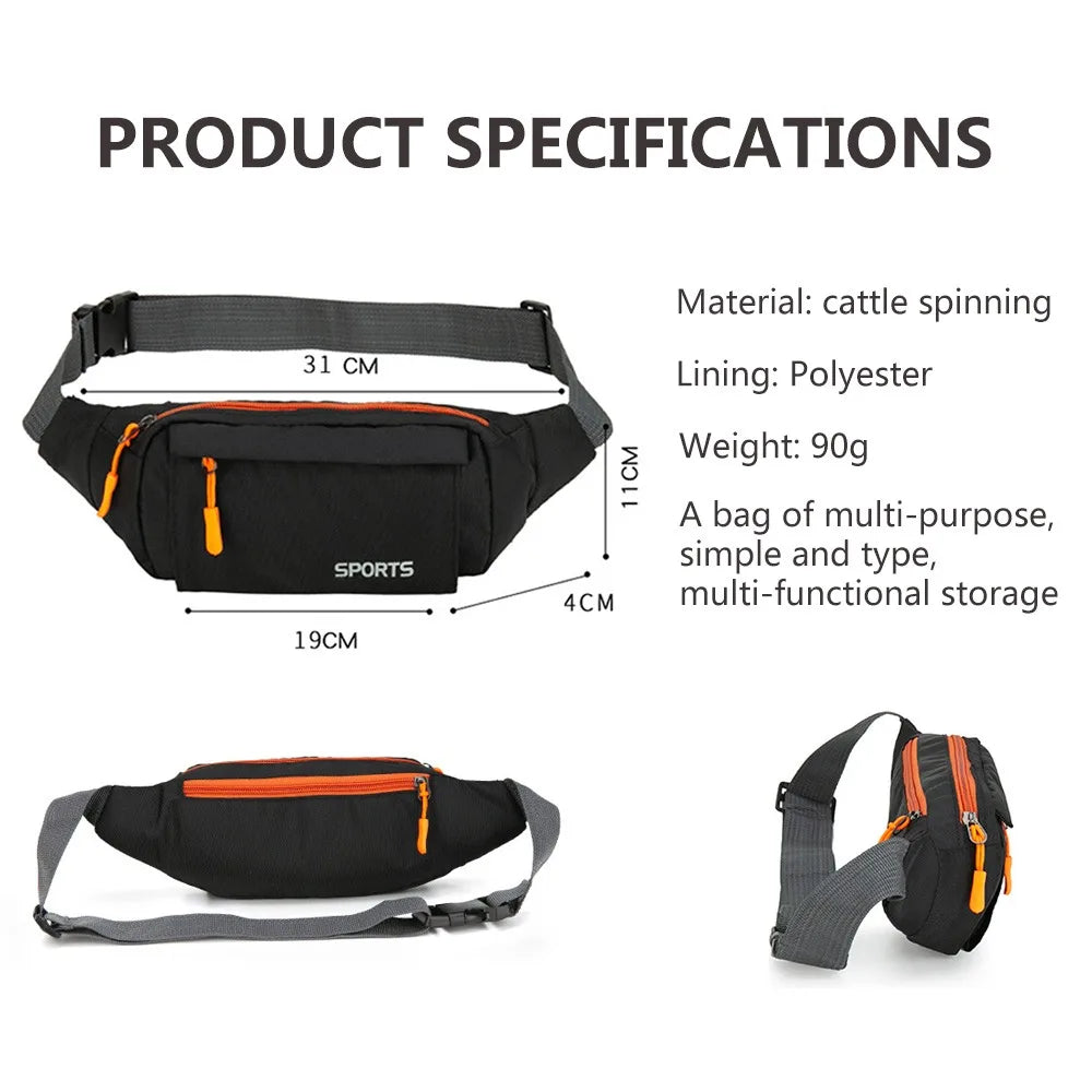 AyeBeau Waterproof Waist Pack — Versatile Crossbody Belt Bag for Travel and Sports