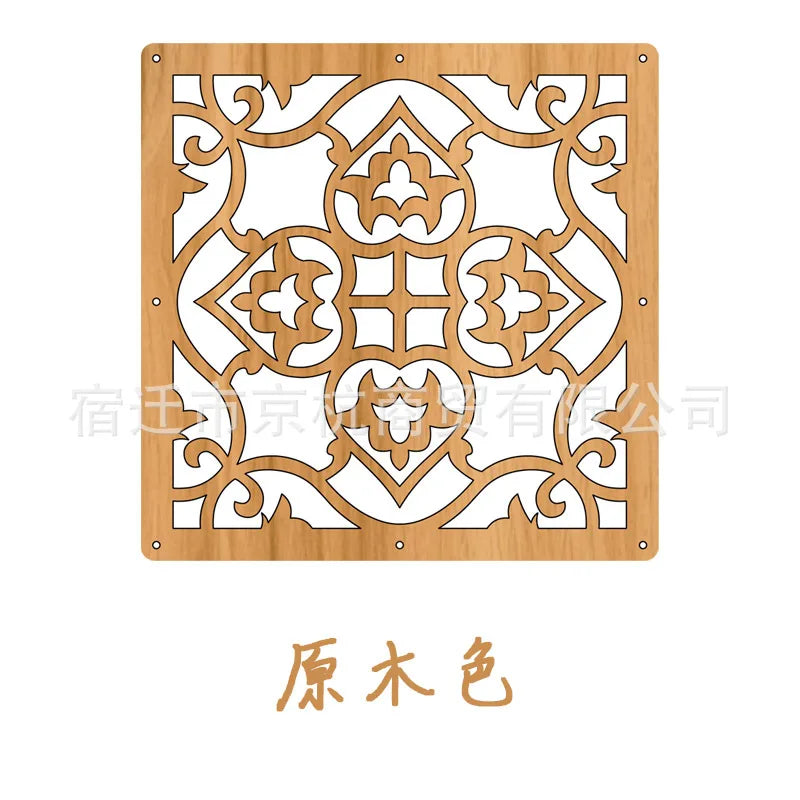 Modern Hollow MDF Hanging Screen — Decorative Room Divider Panel