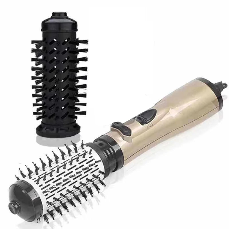 3-in-1 Rotating Hot Air Brush — Automatic Hair Dryer and Curler Comb