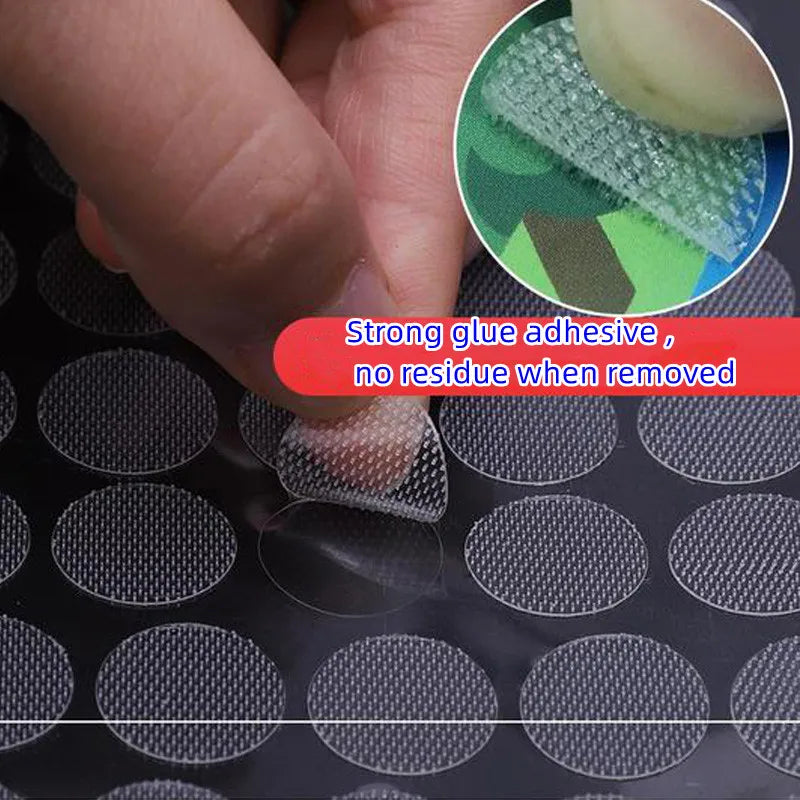 Self-Adhesive Hook and Loop Dot Stickers — Strong Nylon Fastener Tape