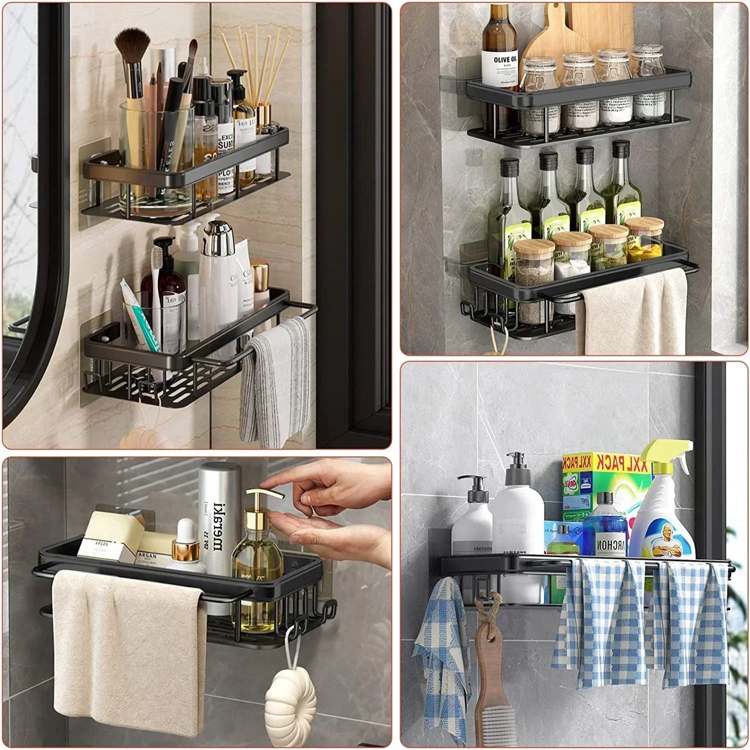 Bathroom Shelf — Wall Mounted Storage
