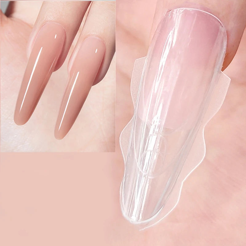 Sandwich Dual Nail Forms — Coffin and Almond Extension Molds