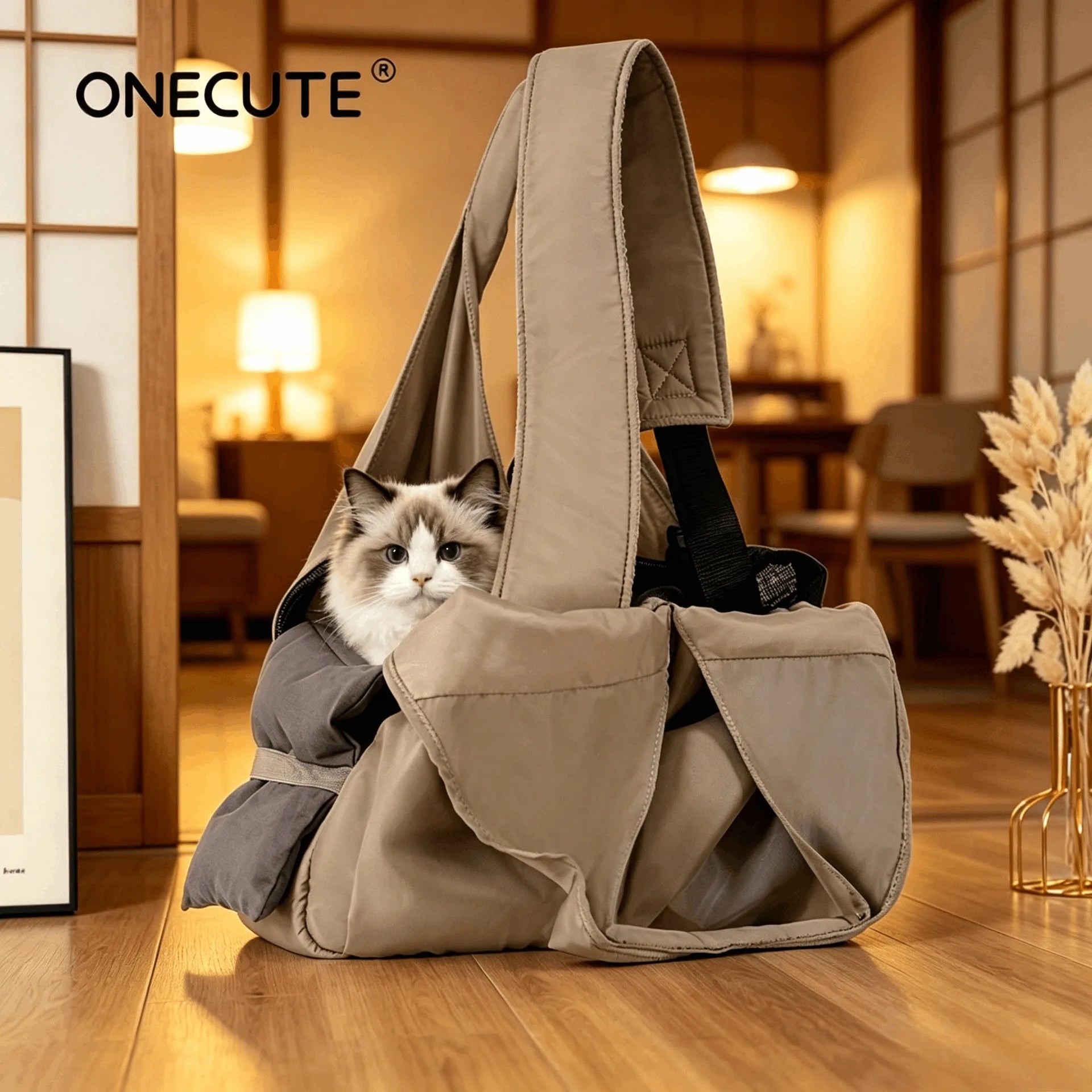 Breathable Pet Carrier Bag — Crossbody Shoulder Sling for Small Dogs & Cats