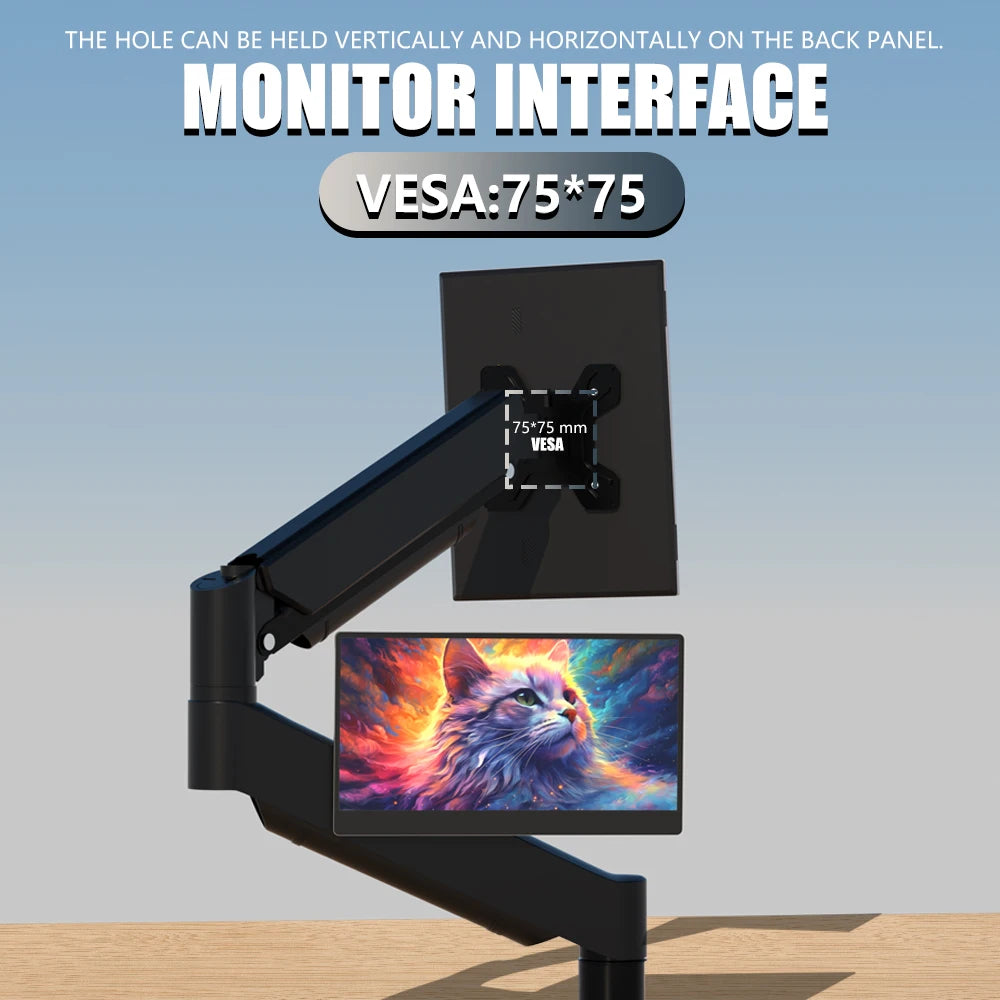 MUCAI 14 Inch Portable Monitor — Slim WLED Display for Laptops