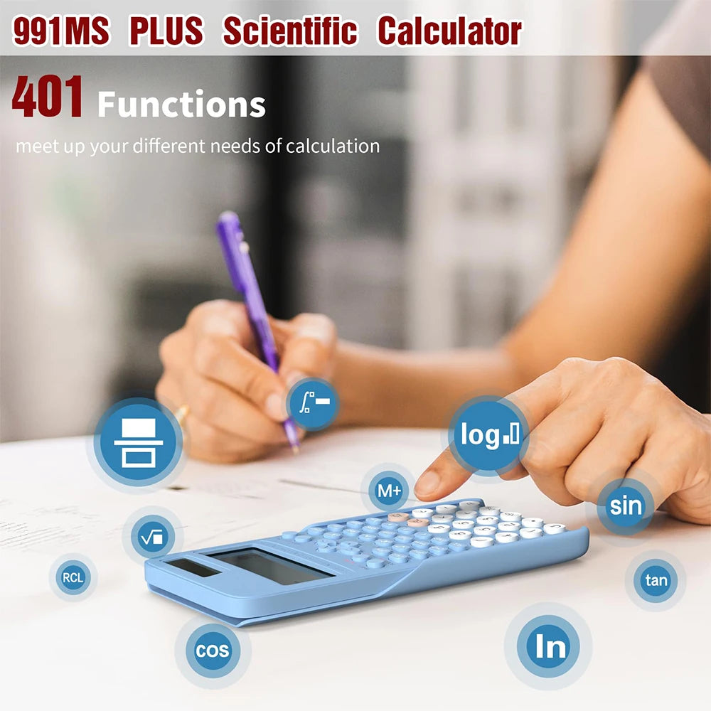NeWYeS Scientific Calculator 991MS — 401 Functions for Students & Professionals