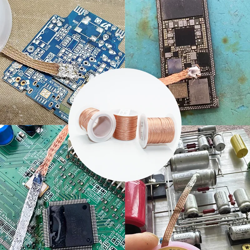 Copper Solder Wick Braid — Desoldering Tool for PCB and Electronics Repair