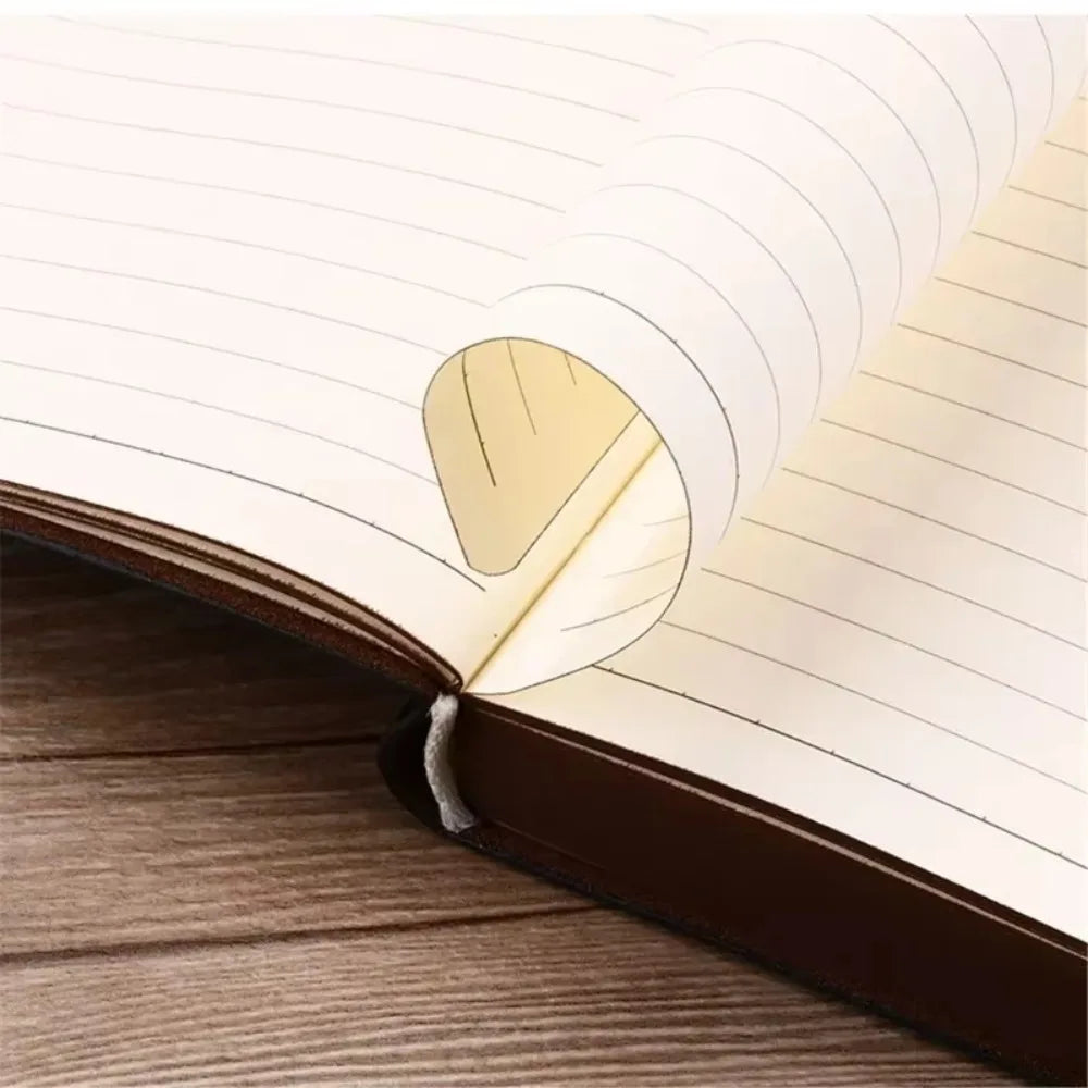 Vintage Leather Journal Notebook — Portable Diary for Travel & Writing
