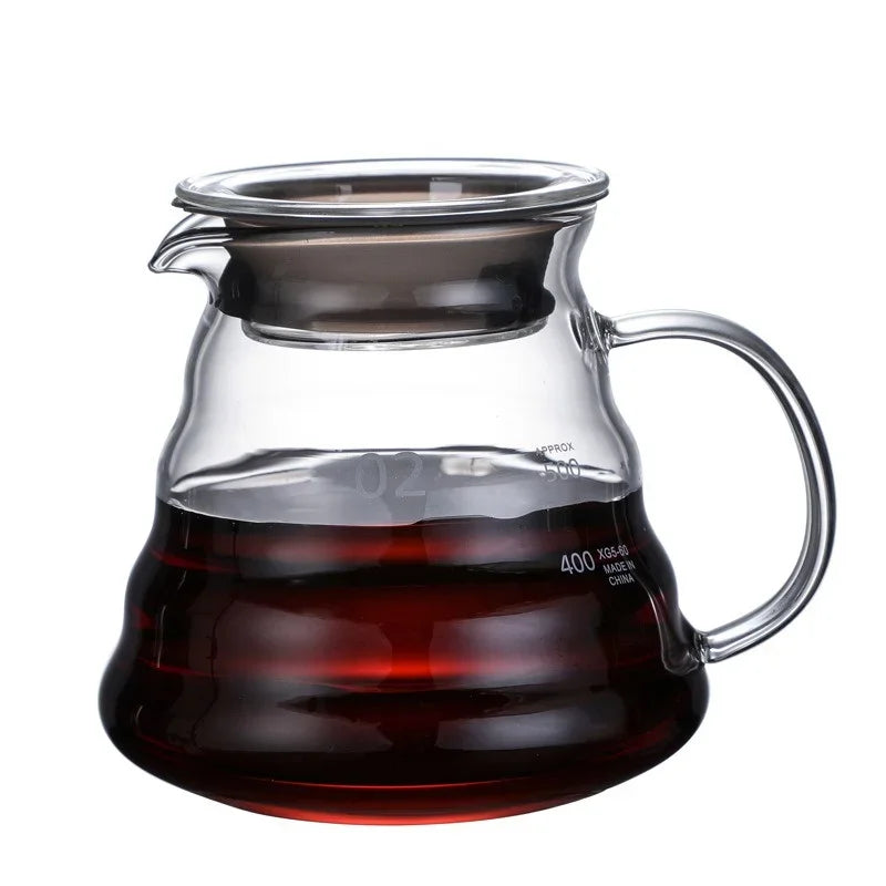 Cloud Shape Glass Coffee Carafe — Heat-Resistant Pour Over Server