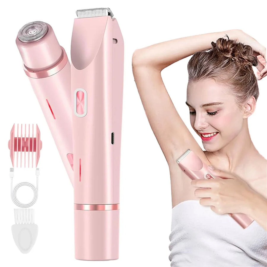 WITZIO 2-in-1 Electric Epilator — Portable Facial and Body Hair Trimmer