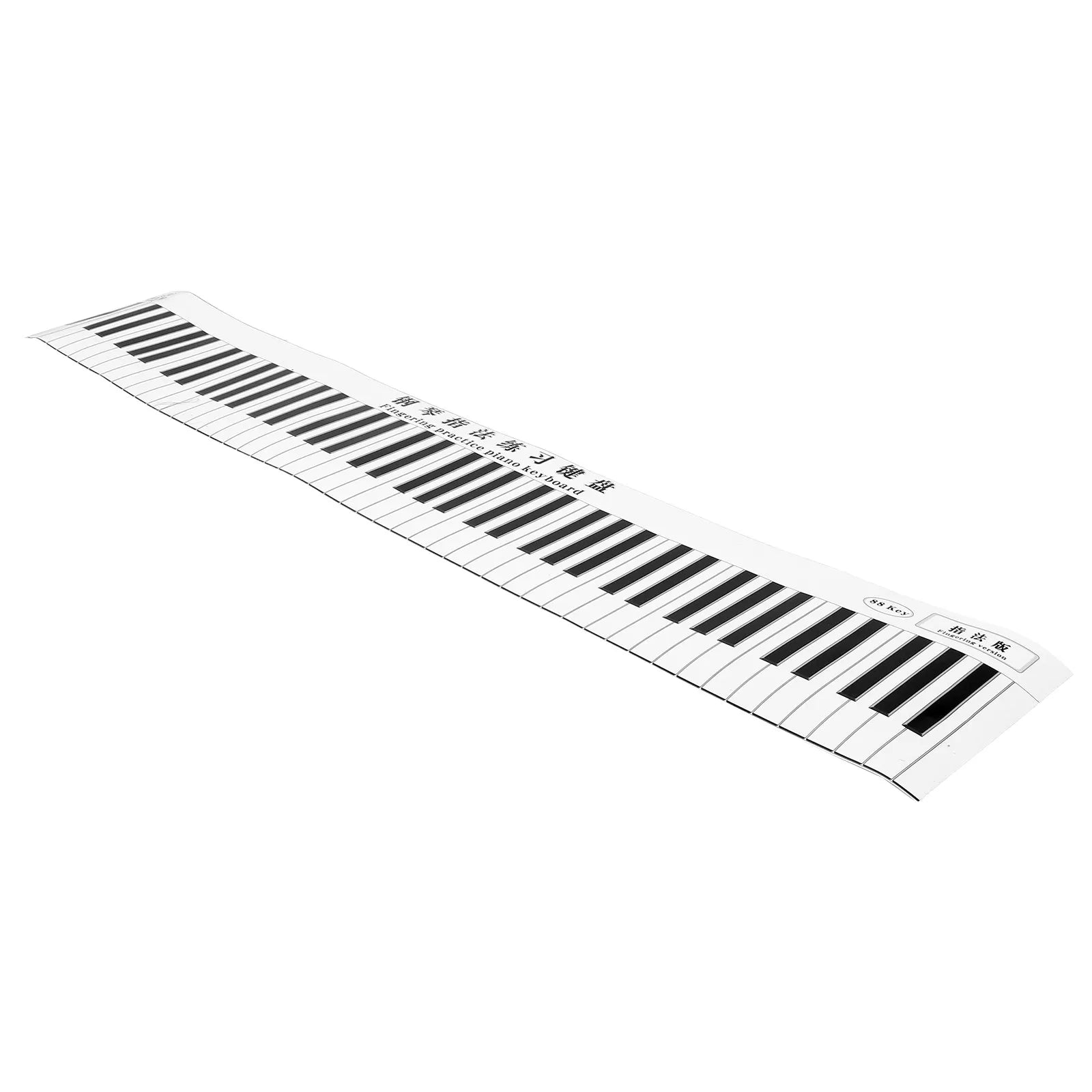 88-Key Piano Practice Mat — Portable Fingering Trainer & Note Guide