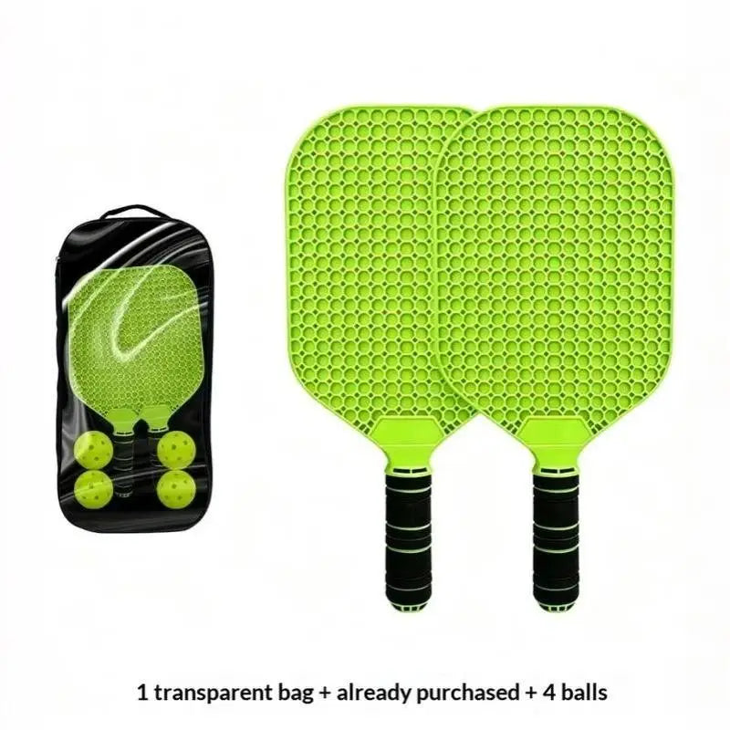 Marbit Pickleball Paddle Set — Textured Honeycomb Surface & Non-Slip Grip